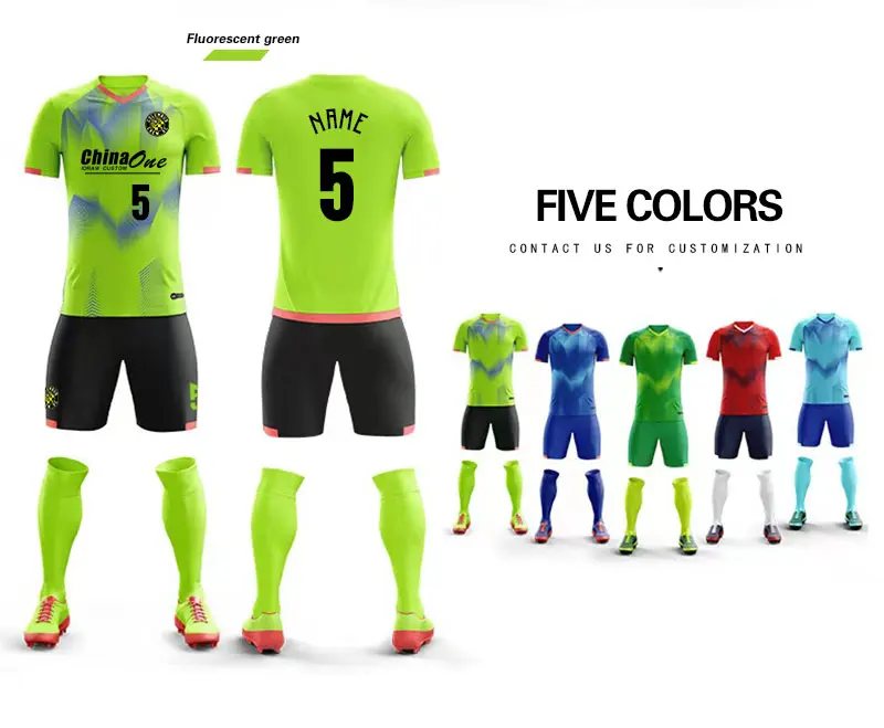 High Quality 22 23 Shirts Custom Factory Quick Dry Soccer Uniform Kits Football Jersey for Boys