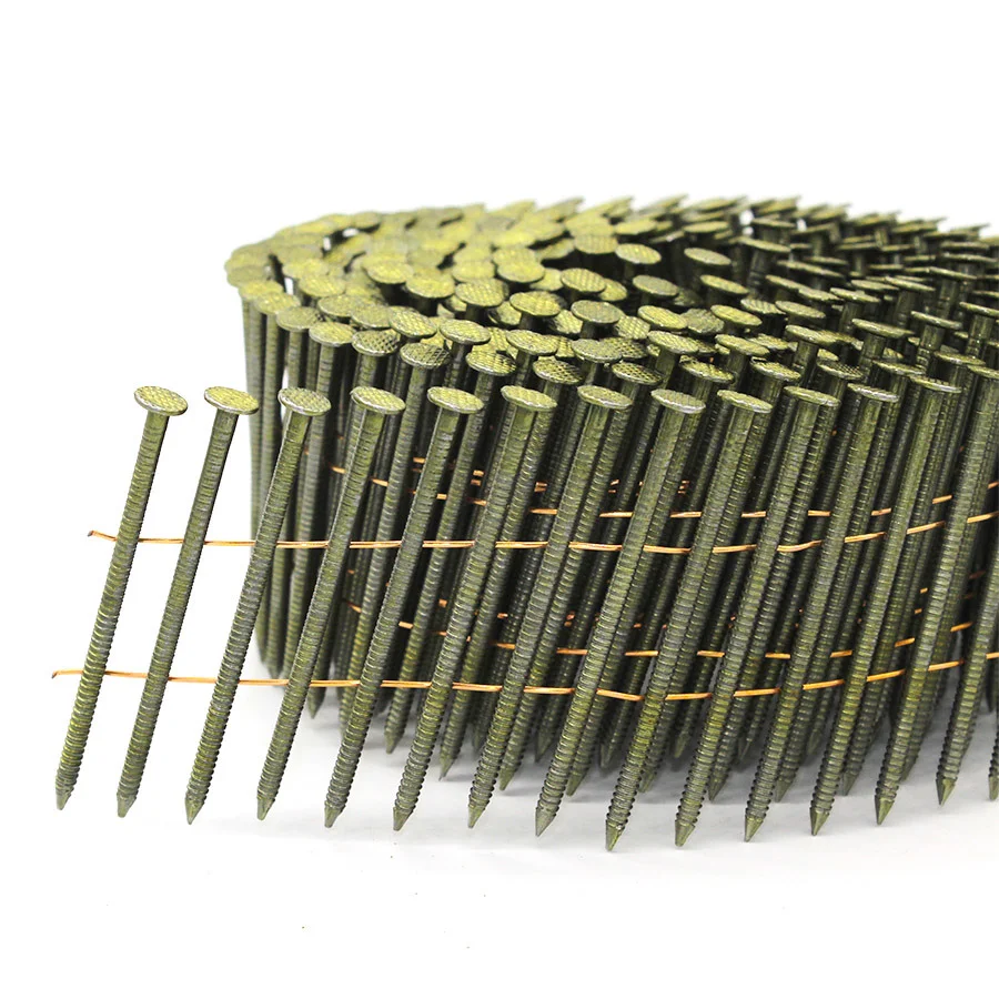Wire Weld Pallet Coil Nails pregos em rolo calvos en rollo 2.5*50mm RING