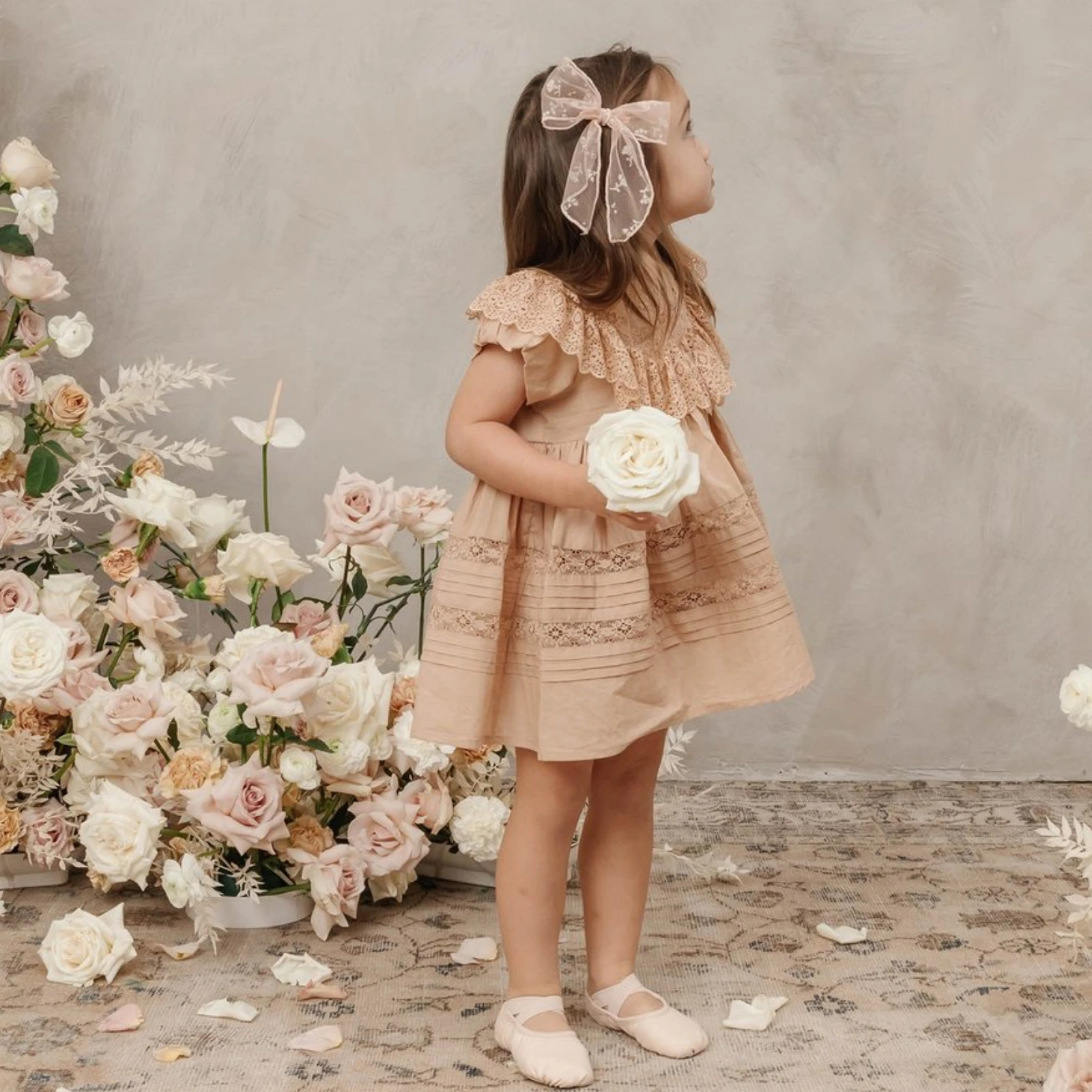 Wholesalers Clothing Baby Wear Custom Summer Cotton Lace Girl Kids Clothes Children Baby Dresses For Kids Girls