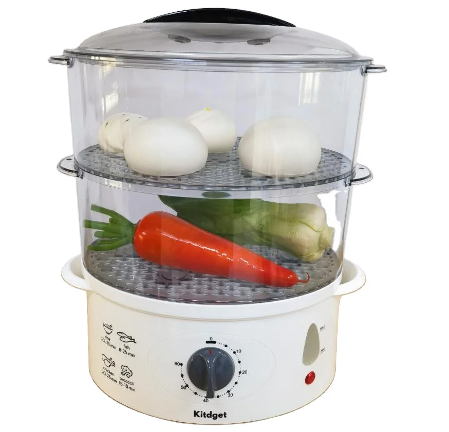 10L Chinese mainland 2 layer size 310*220*350 electric home food steamer cooker with bpa free