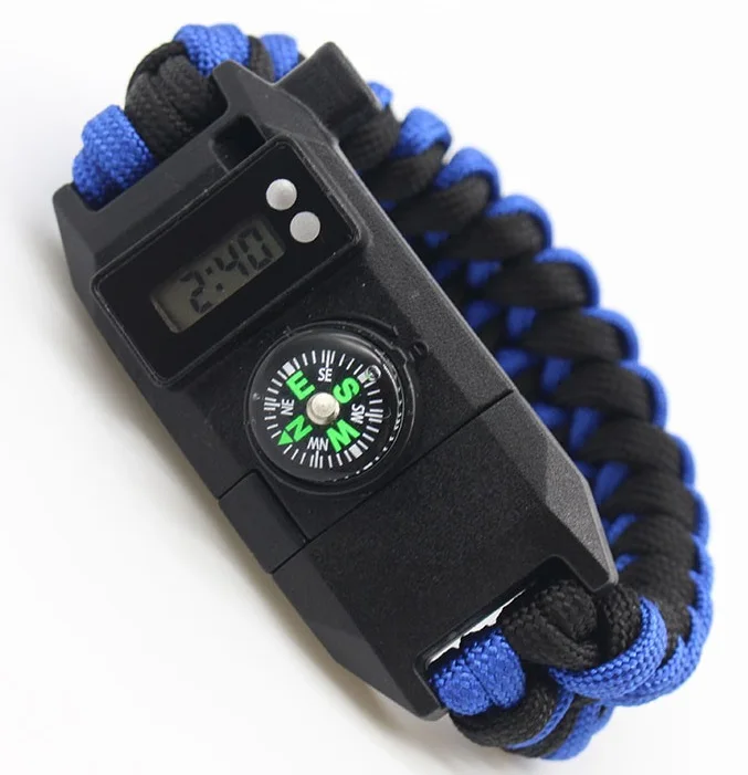 MU Hot New High-quality Personalized Multi-function Survival Bracelet