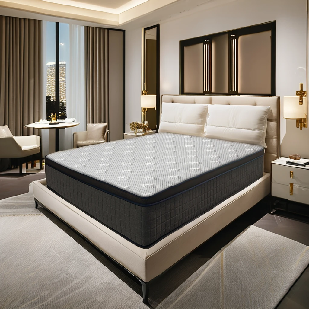 150x200 cm Solid Queen King Size Bed Mattress 12-Layer Dunlop Top Foam 24 cm High Wholesale Factory Price for Hotels Villas