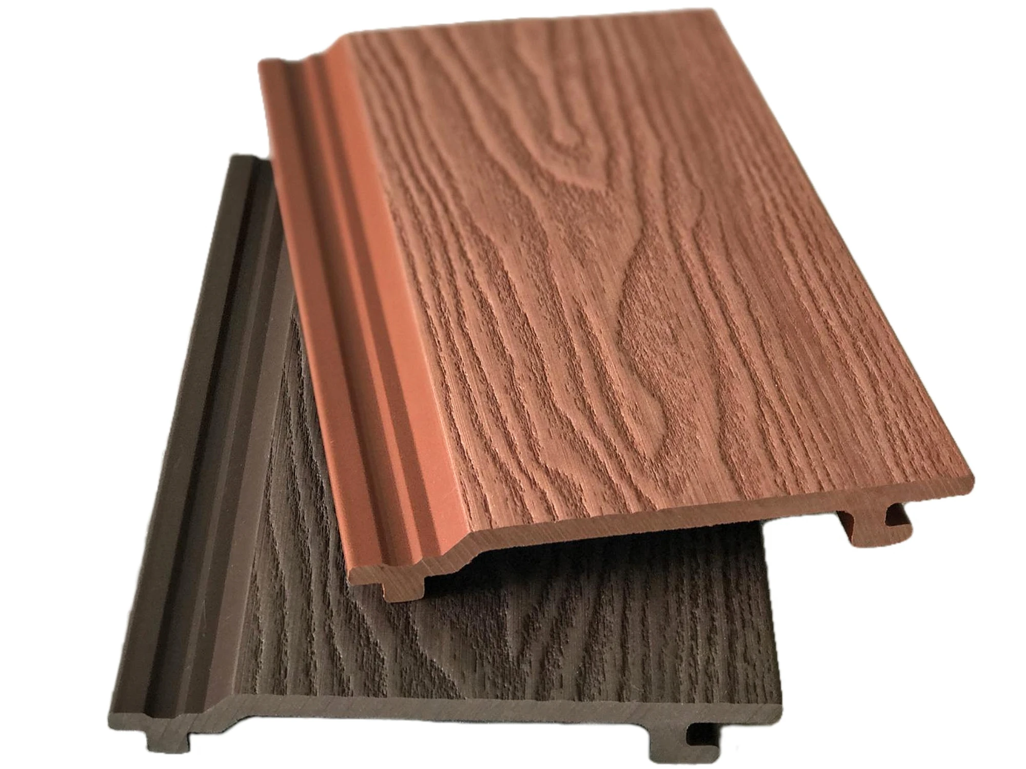 UV-resistent 3D Embossing WPC Wall Panel Exterior Wall Cladding WPC Outdoor Decorative Wall Panel