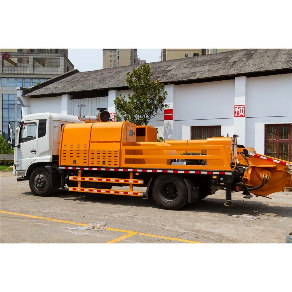 mounted professional schwing stetter with great price camelway concrete pump truck 90-120m3 per h