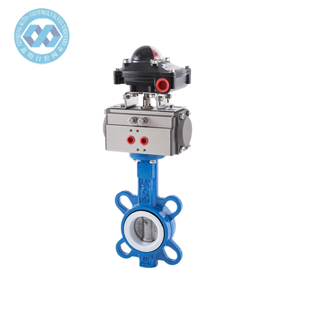 Water Treatment Pneumatic Wafer Soft Seal Butterfly Valve China Factory