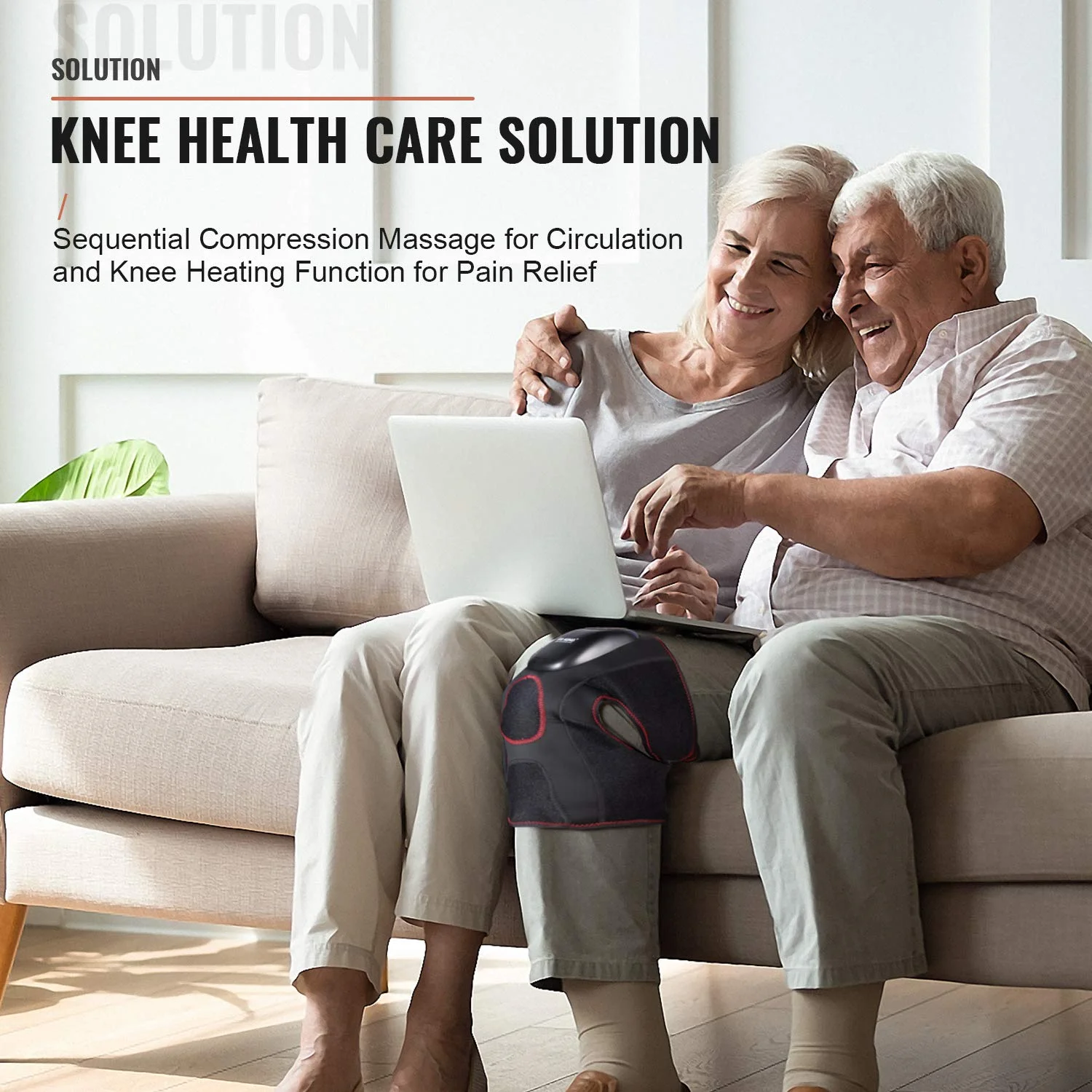 Custom FIT KING heated  smart knee massager with air compression leg vibration machine vibration extra large air pressure