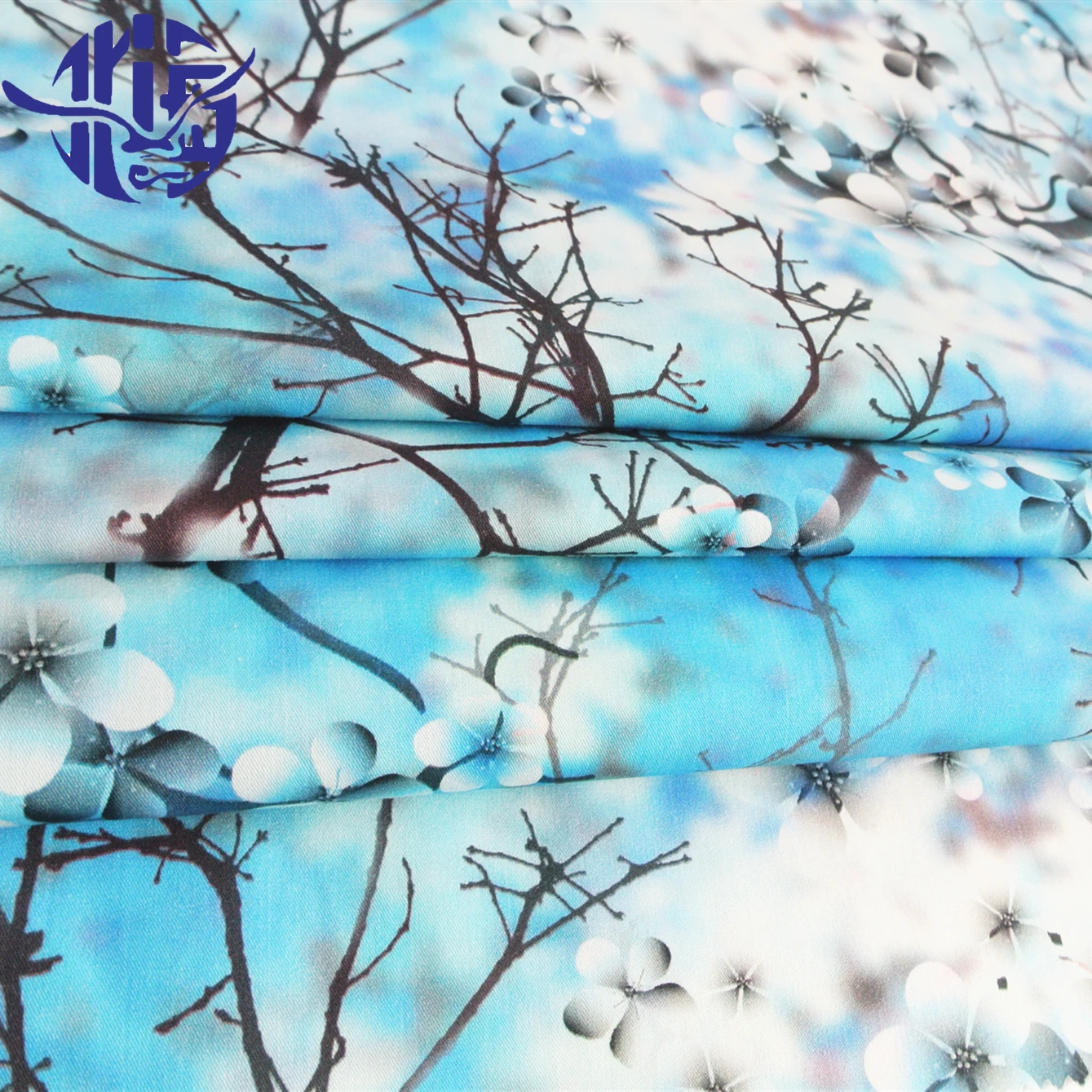 
OEM accept order with pattern tshirt printing cotton sanding gauze card gerige fabric 