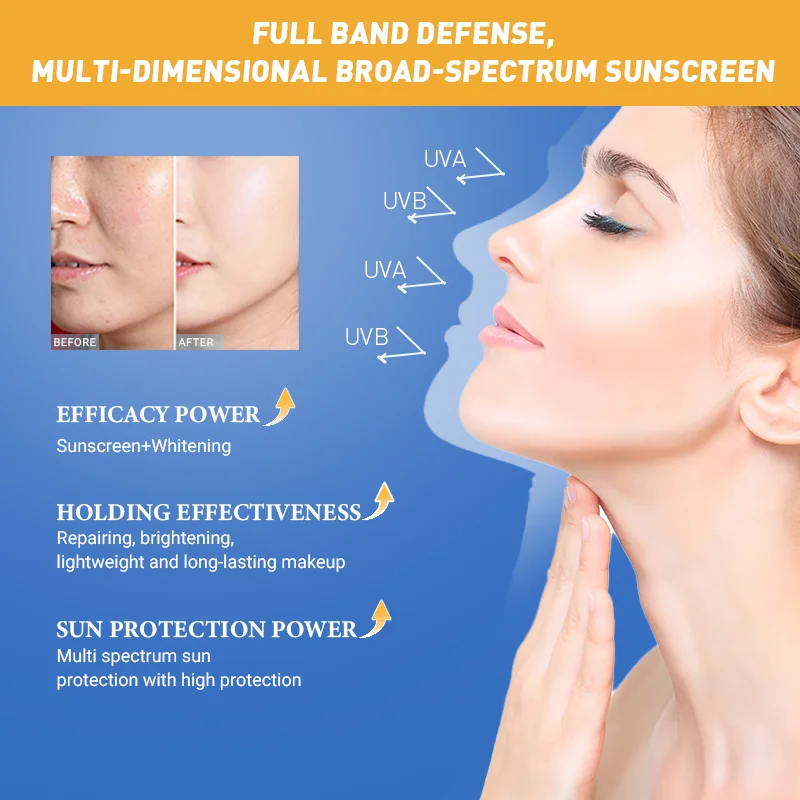 Custom Hydrating Facial sun block Spf 50 High Quality Sun Protect Lotion 100% Natural Oem Odm Private Label Oem Smell Sun Block