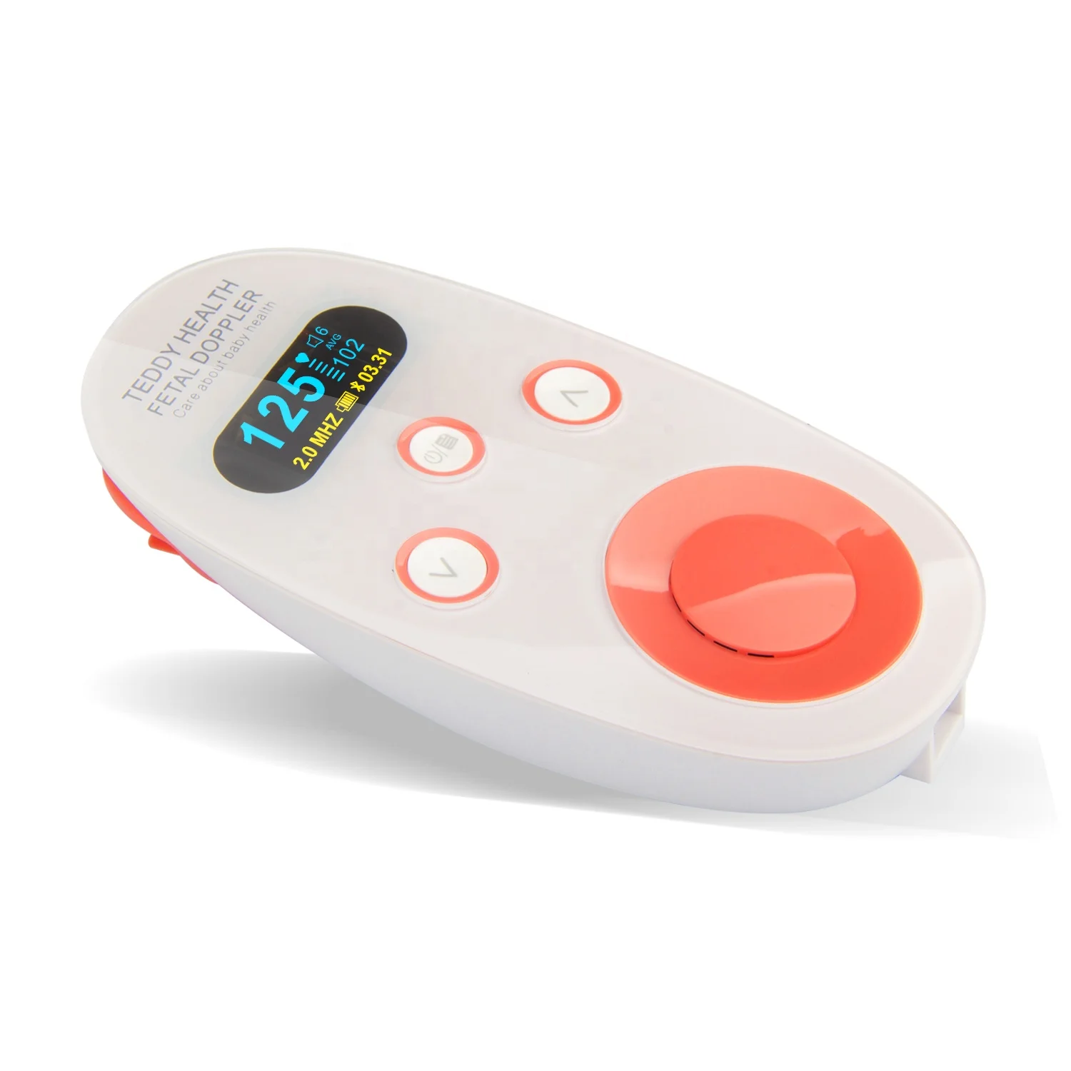 Portable fetal doppler Mini OLED display ultrasound prenatal fetal heart rate monitoring fetal Doppler