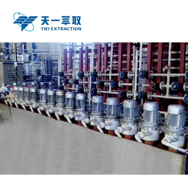 Metals are extracted from solutions using hydrometallurgical techniques in the laboratory