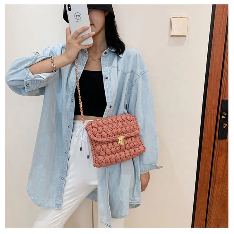 Женская трикотажная сумка