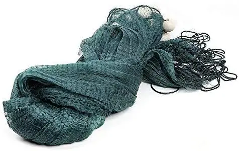 1pc Hot Sale 3 Layers Monofilament Gill Fishing Net with Float Fish Trap Nylon Fishing Net