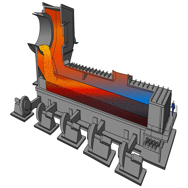 Control-flow Clinker Grate Cooler Used In Cement Plant