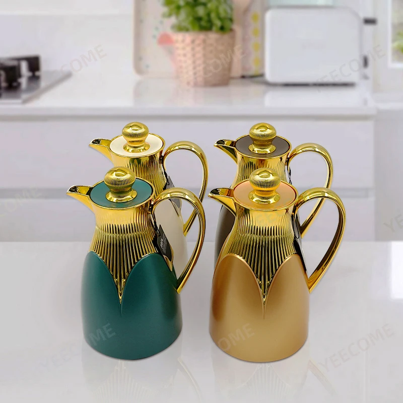 Custom logo spray painting design process vaccum flask&thermoses flask Keep Hot 24hrs coffee maker pot  1L glass water jug