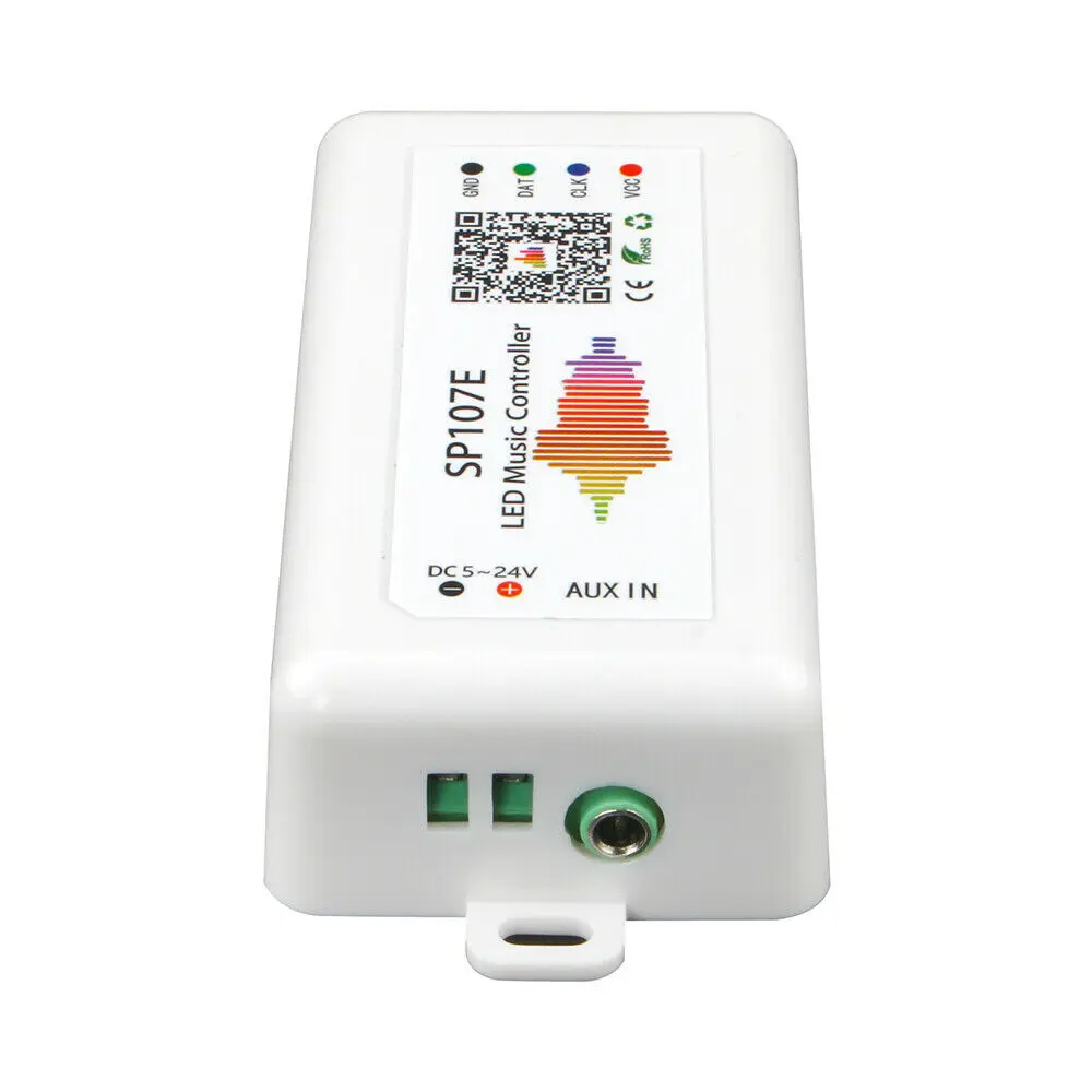 SP107E DC5V-24V Music LED Controller full color RGB SPI Control by phone APP for 2812 2811 1903 LED Strip Light Tape
