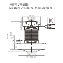 Электродвигатель-пылесос для сухой и влажной уборки 2 ступени 1000 Вт 1200 1500 л.с. 2500 об./мин. промышленного пылесоса