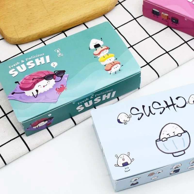 Accept Custom Order and Recycled Material Feature Paper Sushi Box