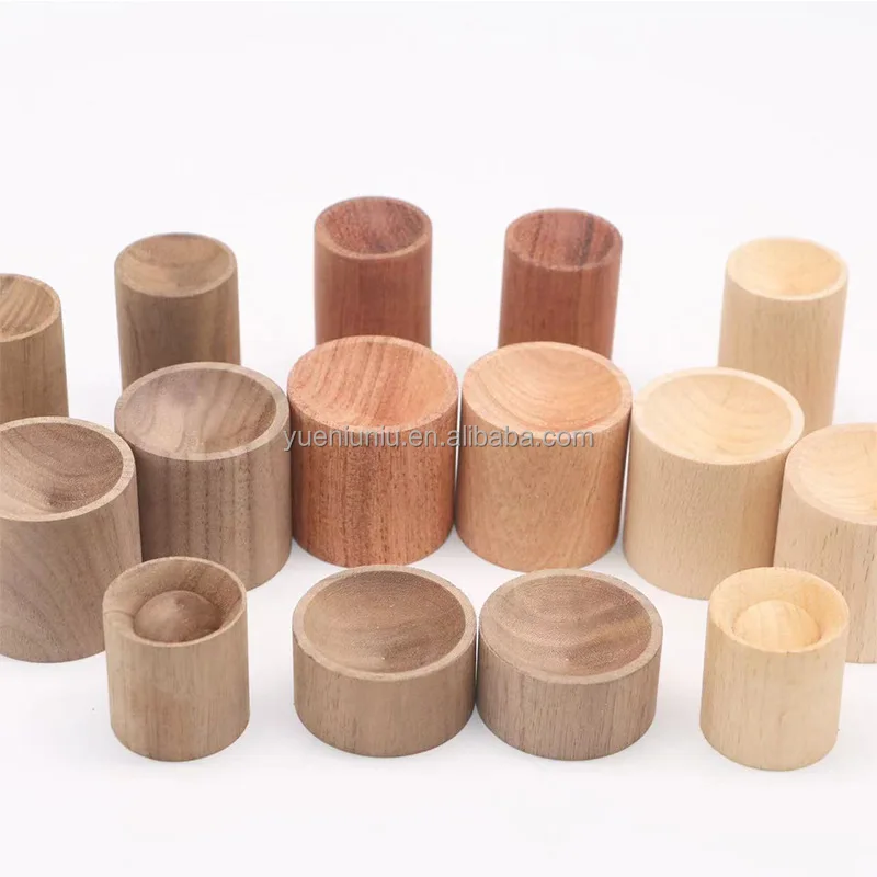 Wholesale home scented diffuser top hemispherical beech wood cylinder with custom logo essential oil diffuser