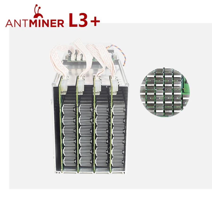 New second-hand  LTC Asic Blockchain Microbt Antminer L3+ 504M L3++ 540M With PSU Mining Machine Ltc Bitcoin Antminer Miner