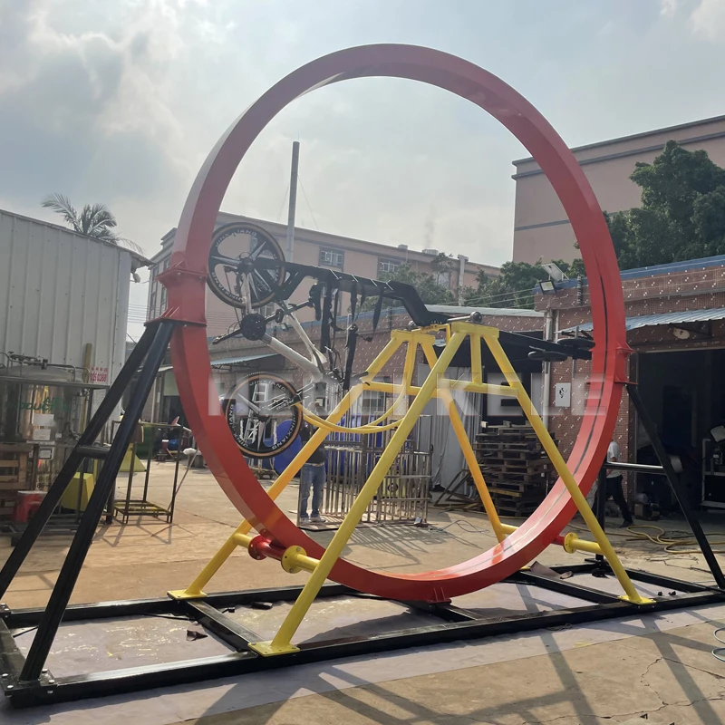 Custom 360 rotating bike ride children rotation bike bicycle adult games amusement park for sale