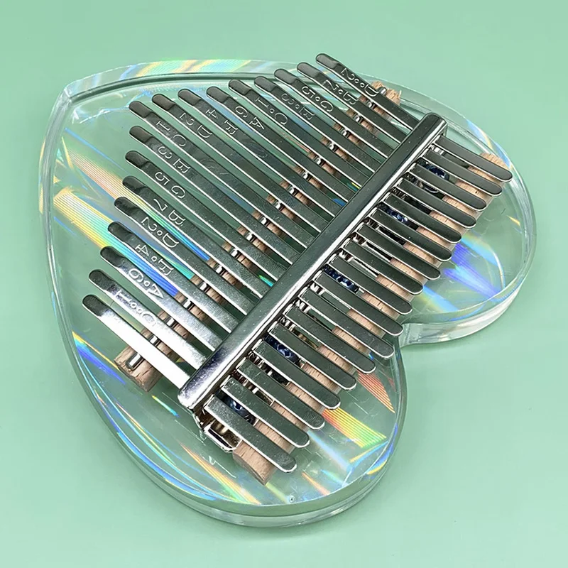 Музыкальный инструмент Sanza Mbira акриловое кристаллическое прозрачное стекло калимба 17 клавиш Пальчиковое пианино для пальцев