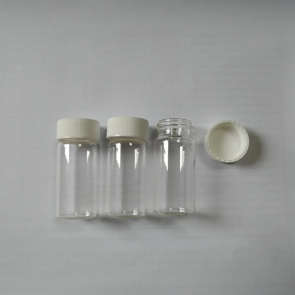 Glass Bottle Vial With Plastic Screw Cap