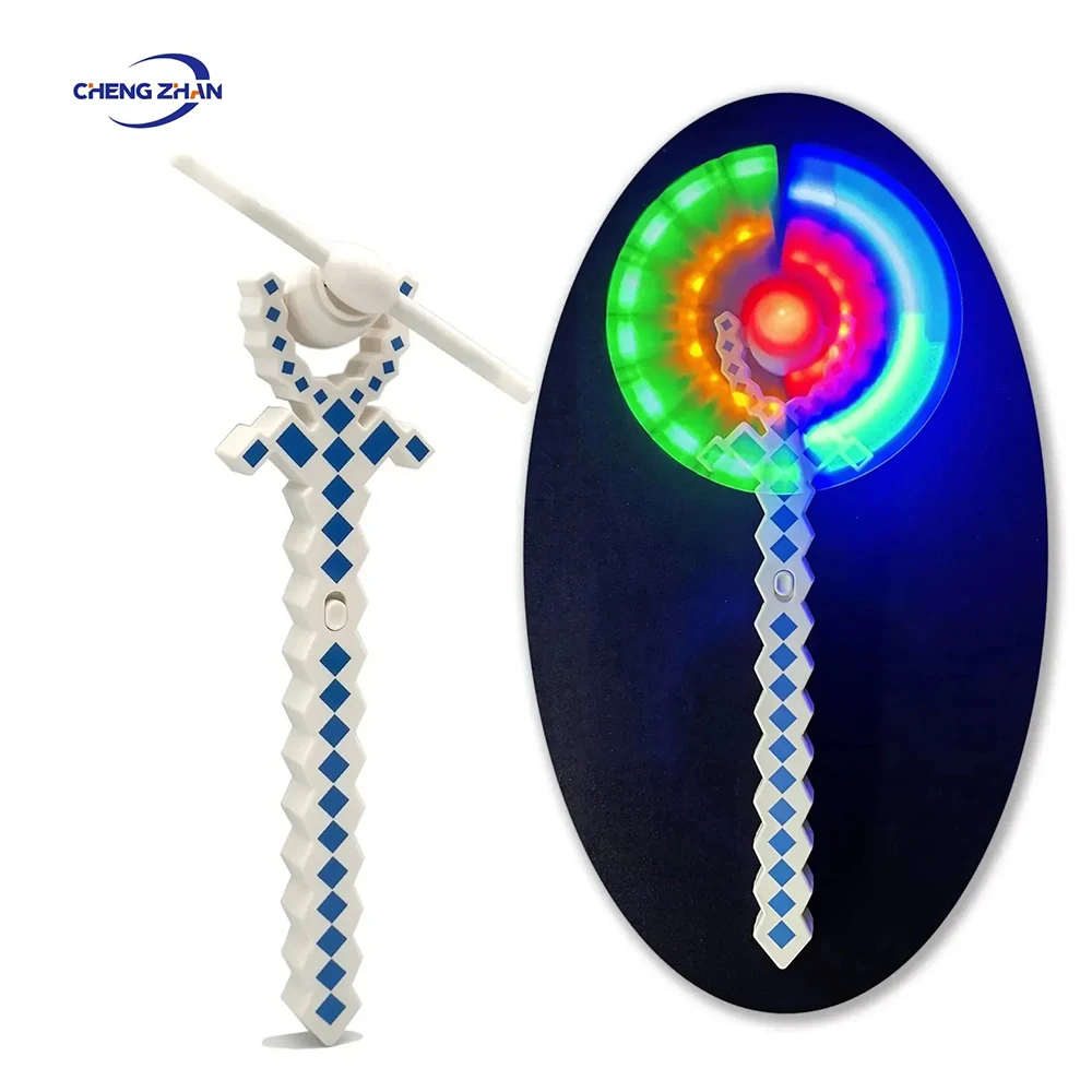 Light up windmill toys 5 light up pixel windmill for kids Spinning Windmill Luminous Toy For Child Gift
