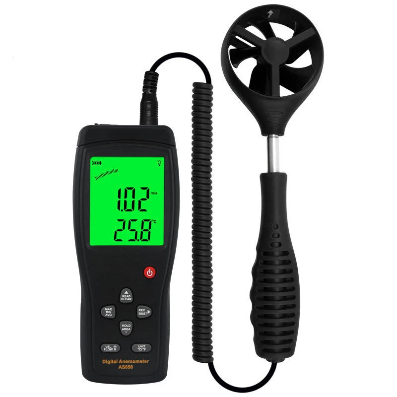 Function of Air Flow Meter Velocity Measurement Sensor Anemometer Price Professional Instruments