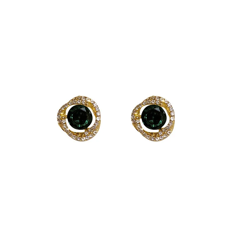 Jewelry 925 silver needle South Korea East Gate fashion new diamond earrings net red temperament design sense jewelry women