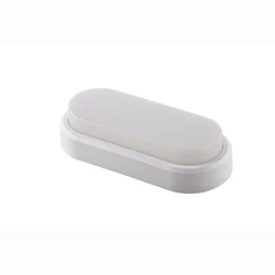 Simple design and high-grade plastic material IP65 12w 18w waterproof indoor and outdoor oval Moisture-proof lamp MM-DPJO