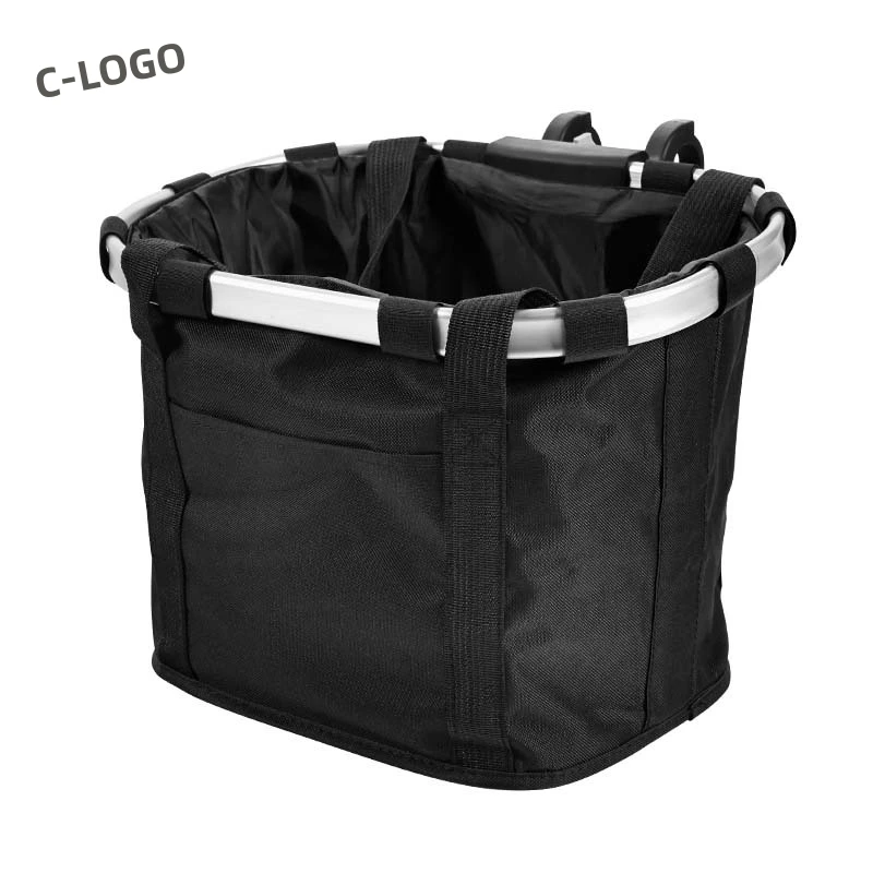 Bicycle Folding Bicycle Basket Outdoor Handbag Road Vehicle Large Capacity Front Bag Mountain Bike Riding Bag