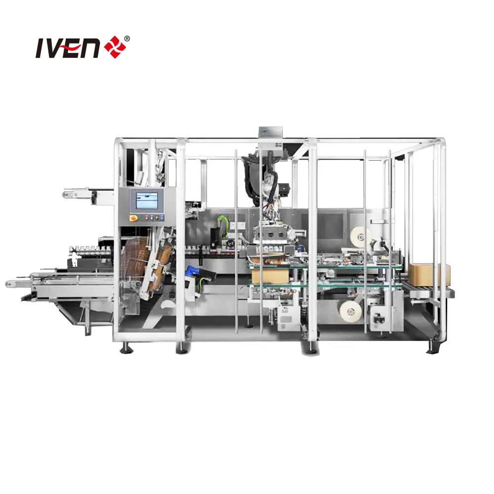 Troubleshooting Display Automatic Plastic Liquid Glass Water Bottle Auto Small Carton Box Packing Machine for Pharmaceutical