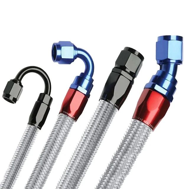 High performance 2200mm translucent ss 304 steel 3/16 ptfe rear front brake line ptfe hose