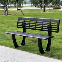 1.2m 1.5 meter knock down aluminum outdoor waiting benches garden bench chair for sale