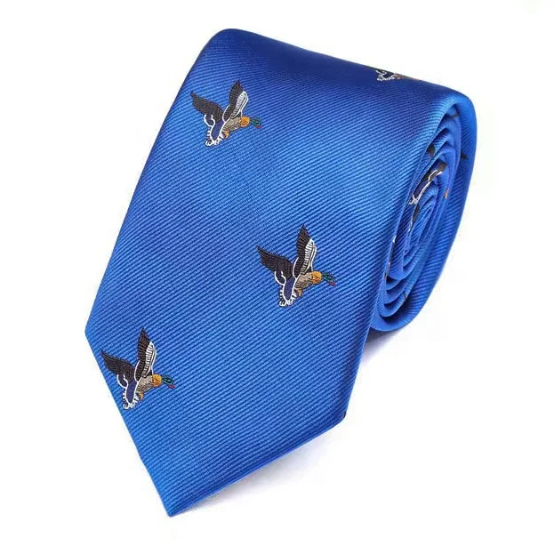 8CM New design mens italian brands black royal blue embroidered animal bird floral neck tie bow ties for men business