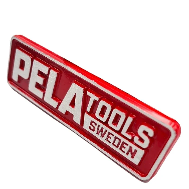 Factory Free Sample Customized Label Logo Aluminum Plate Metal Machine Nameplate Label Logo Metal Label Clothing