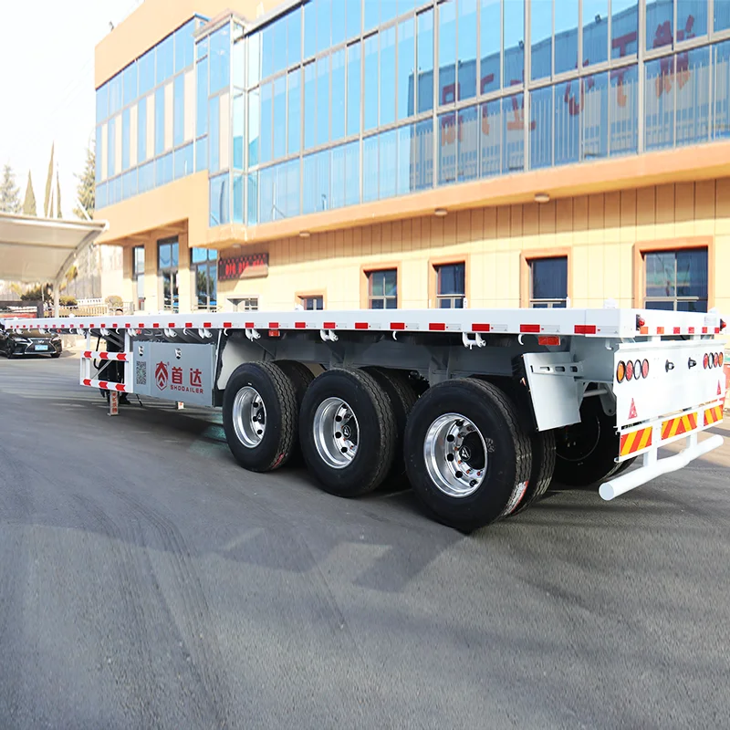 55ft flatbed truck trailer  24 ft flatbed simi trailer heavy duty leasing options container