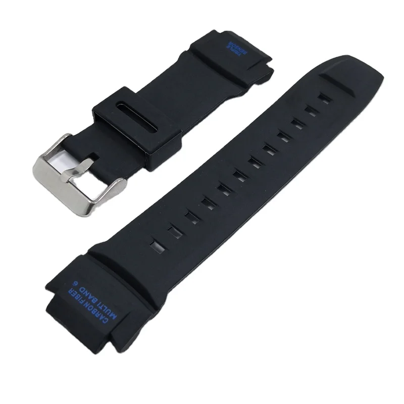 carbonfiber multi band 6 series pu rubber watch band watch strap for g shock