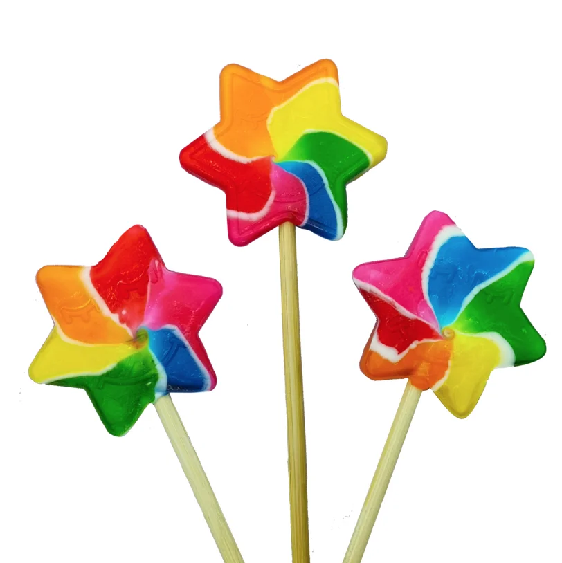 Handmade colourful many shapes & sizes high quality lollipops