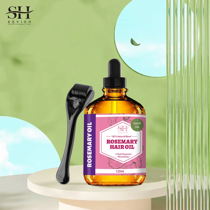 Private Label Organic Rose Rosemary Oil Intensely Nourishing Hair Oil Recovery Hair Damaged For Short Long Hair