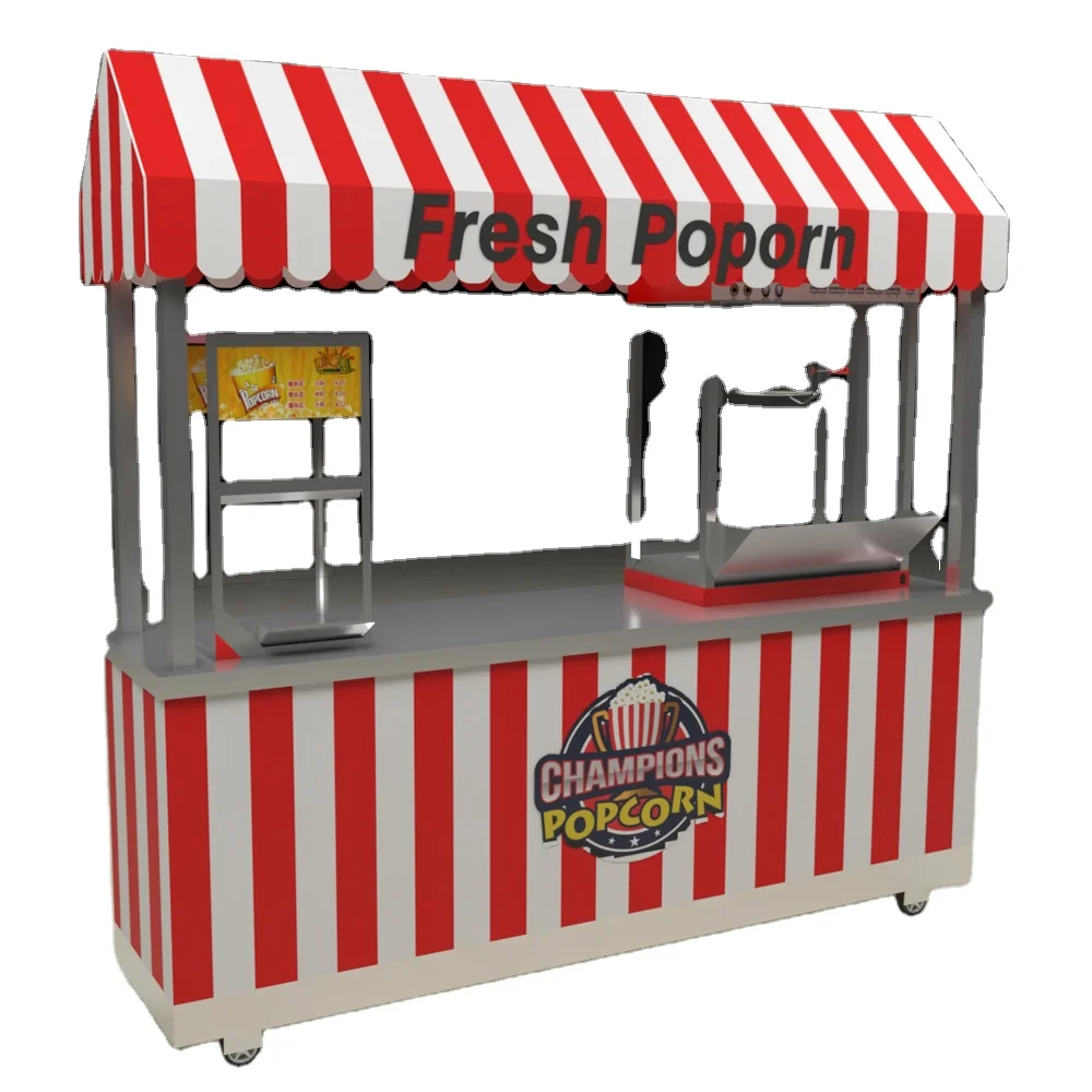 custom made cotton candy cart crepe stand