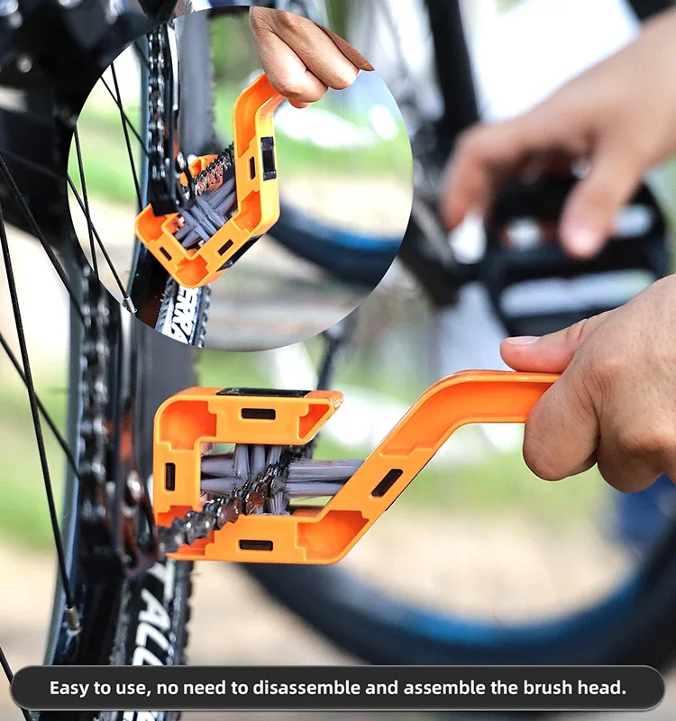 High quality plastic Bicycle Chain Clean Brush Motorcycle Chain Cleaning Brushes Quick Washing Kit Bikes Maintenance Tools