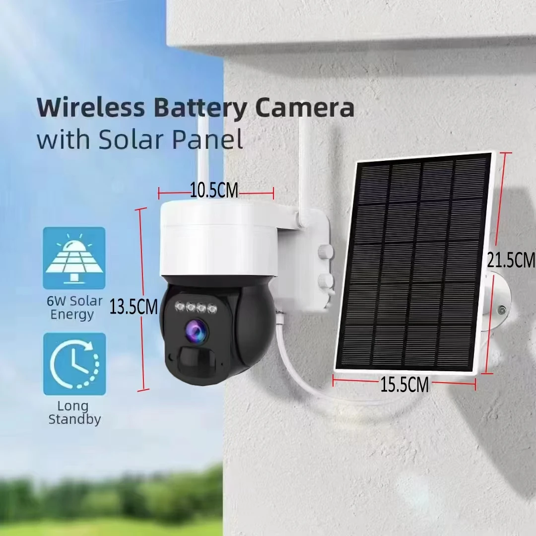 Solar Power System of CCTV Camera 30W/30AH with Battery Security Camera 4G Wifi Network All in One Connect Mobile App Monitoring