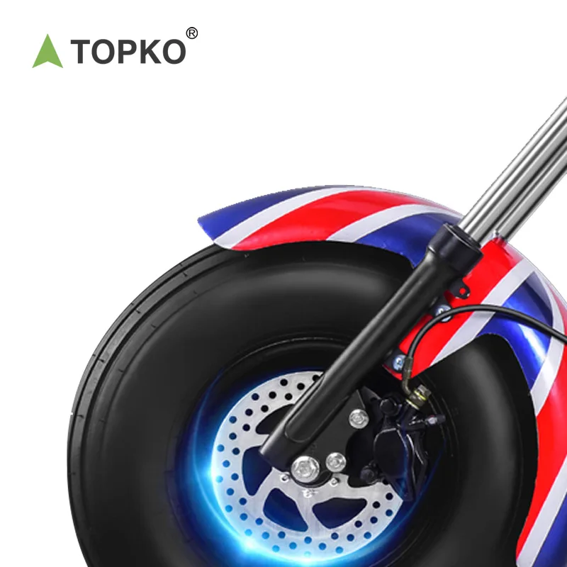 TOPKO Bicicleta Electrica ebike Fat Tire Lithium Battery Electric Bike