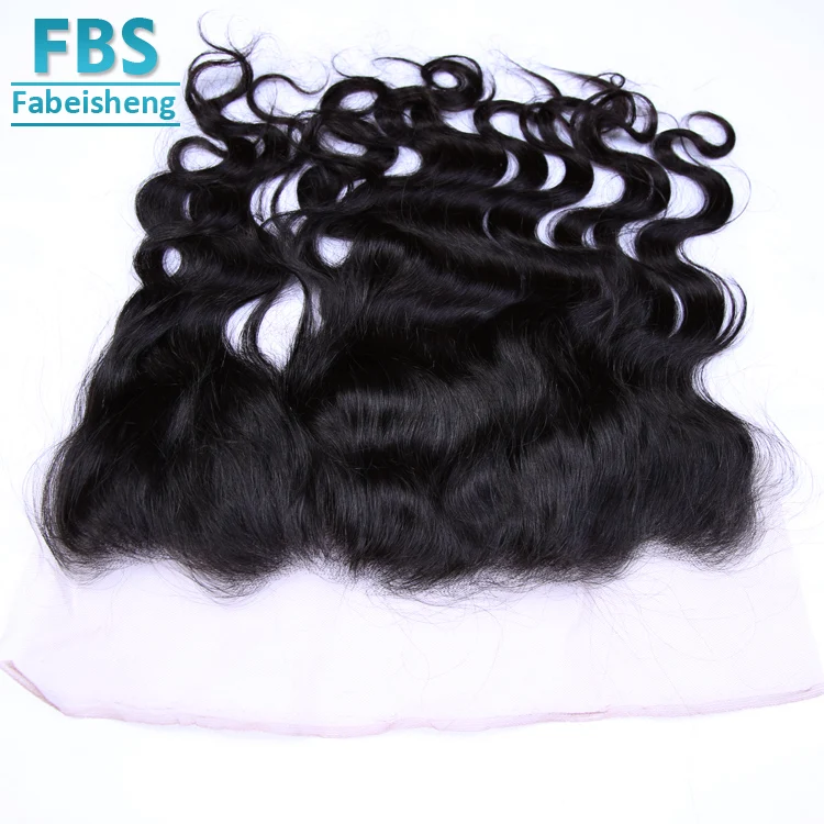 
FBS Factory Cost Price Top Quality 100% body wave remy Virgin Human Hair Bleached Knots Invisible Frontal 