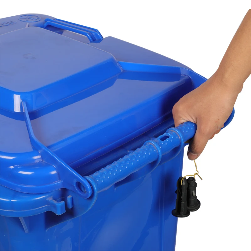 Good Quality Durable Rectangular Plastic Dustbin Waste Garbage Bin Trash Can with Lid