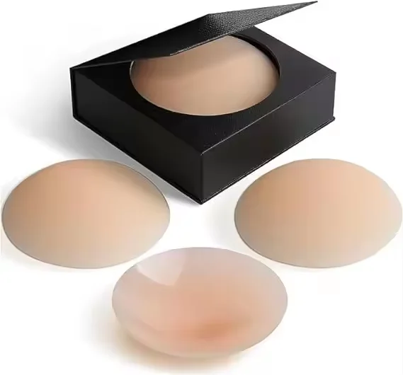 Reusable Invisible Silicone Nipple Covers with Strong Adhesive  Customized Packaging for Women Perfect for All Day Comfort