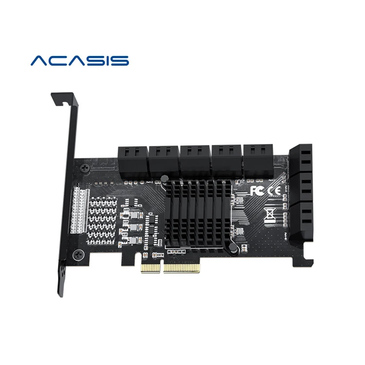 ACASIS New Design 16 port sata to pcie express x4 sata controller 16 ports for PC Desktop HDD&SSD Hard Disk