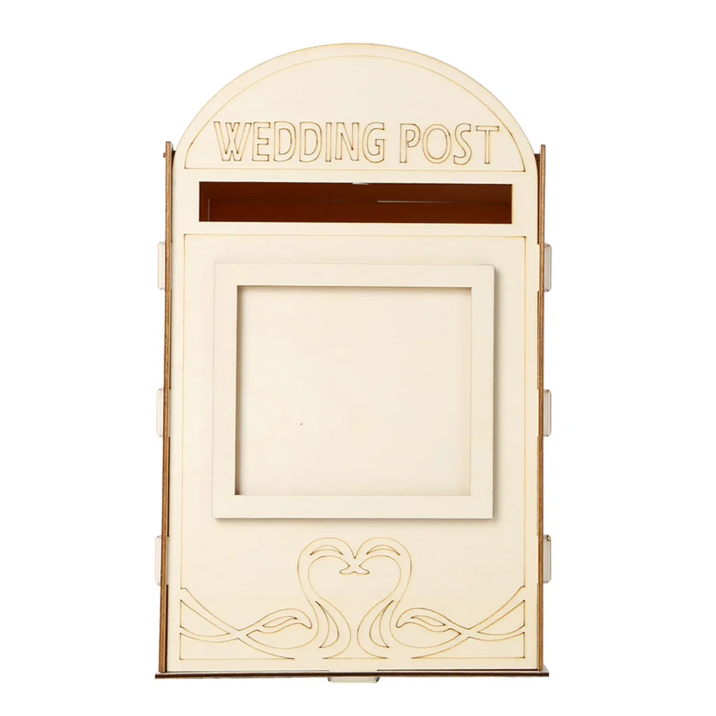Wholesale Creative DIY Wooden Post Box For Wedding Reception, Gift Card Holder, And Baby Shower Dropshipping