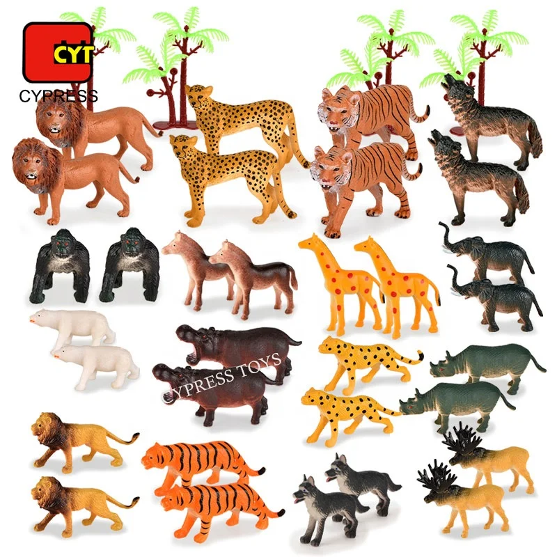 Hot Sale Educational Collect Wild Animal Model Kits Animal Figures Set Souvenir Gift Toy Set